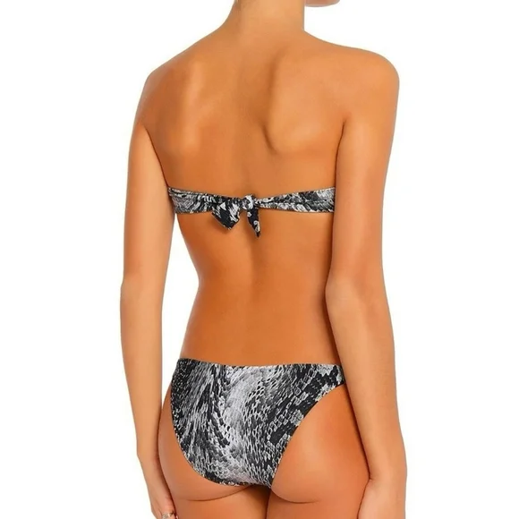 NWOT Melissa Odabash Snakeskin Python Strapless Matching Bikini Set (Small/6) - Picture 2 of 10